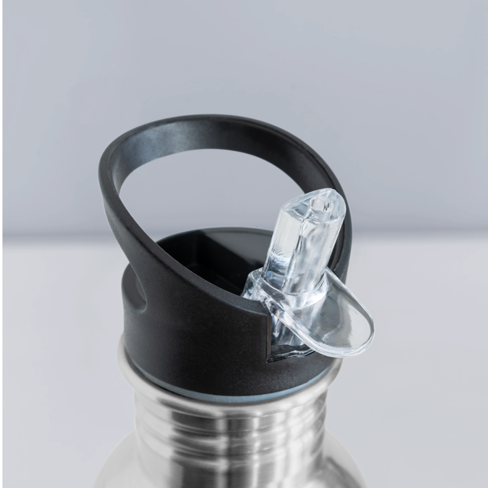 Water Bottle Personalised - silver