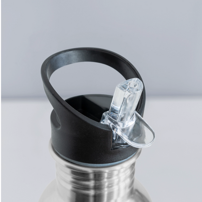 Water Bottle Personalised - silver
