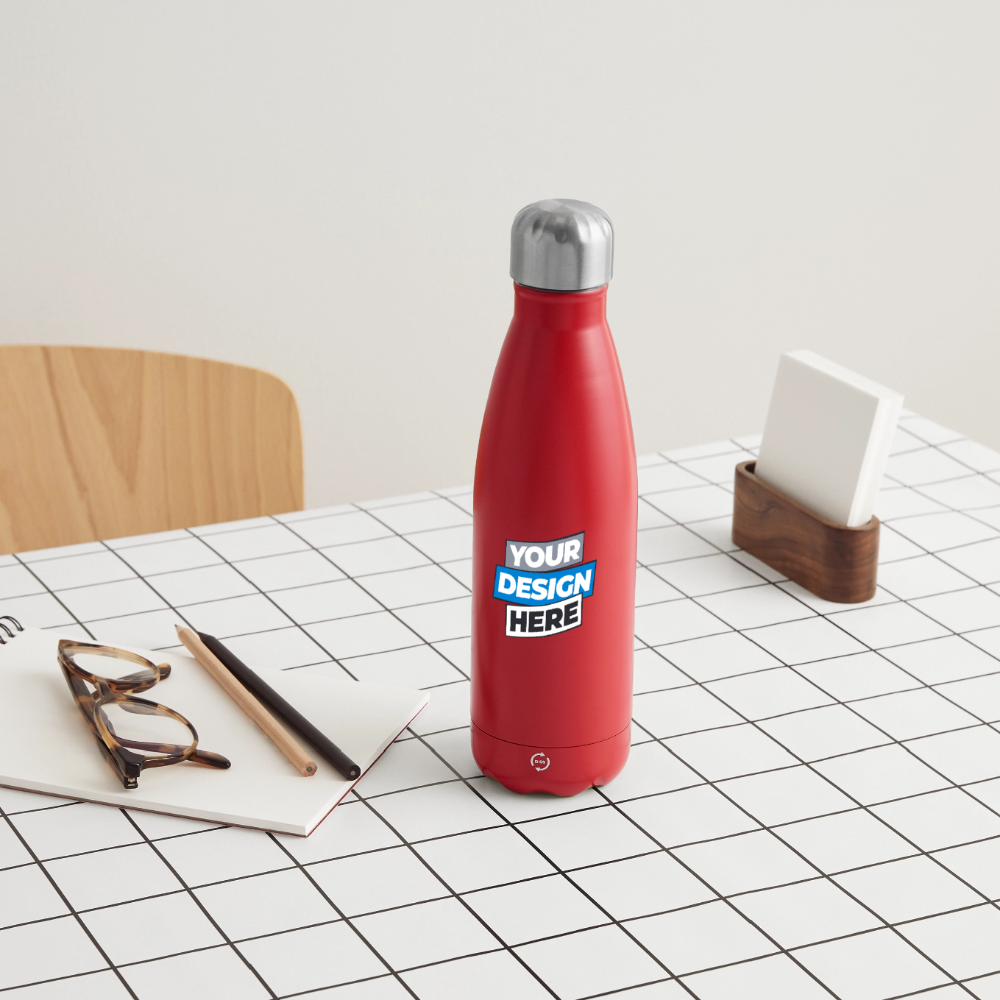 Insulated Water Bottle 500 ml Panoramic Personalised Various Colours - red