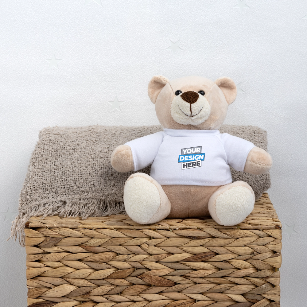 Teddy Bear Personalised Various Colours - white