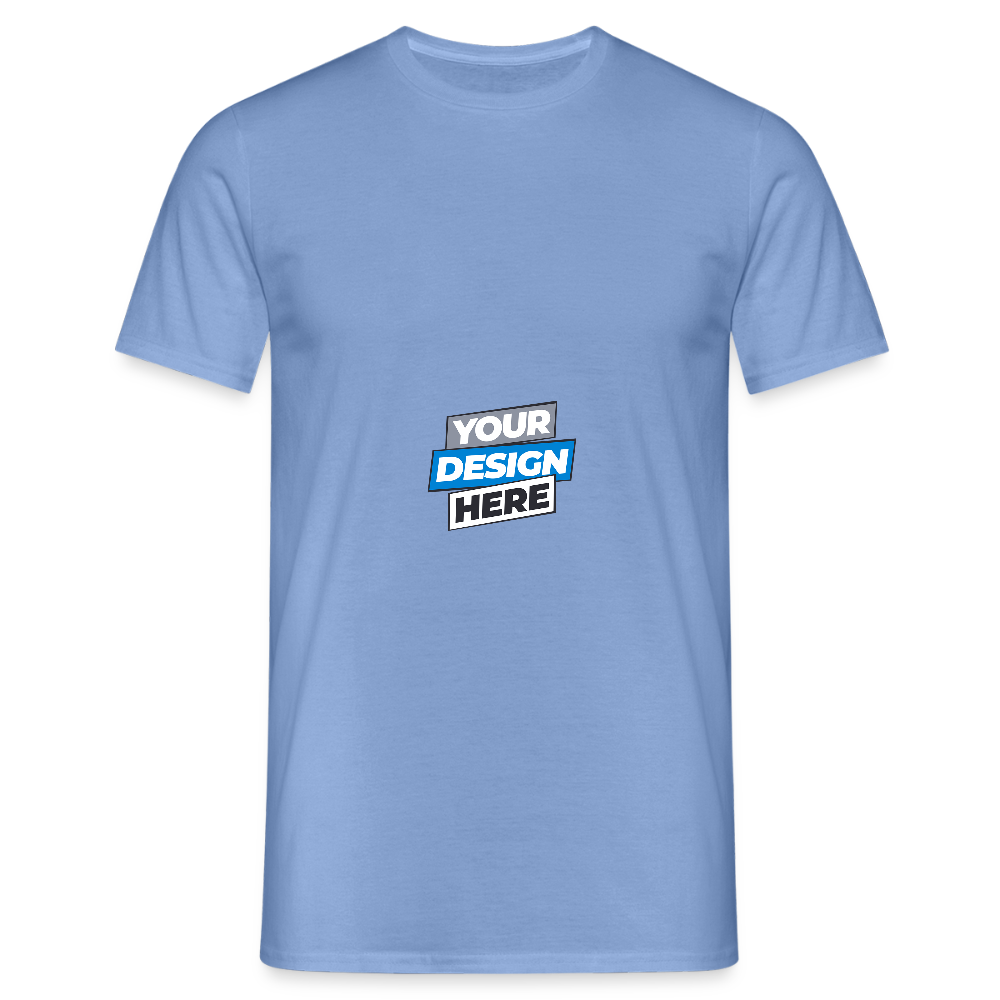 Men's T-Shirt Personalised Various Colours - carolina blue
