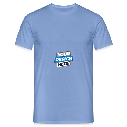 Men's T-Shirt Personalised Various Colours - carolina blue