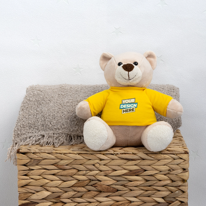 Teddy Bear Personalised Various Colours - sun yellow