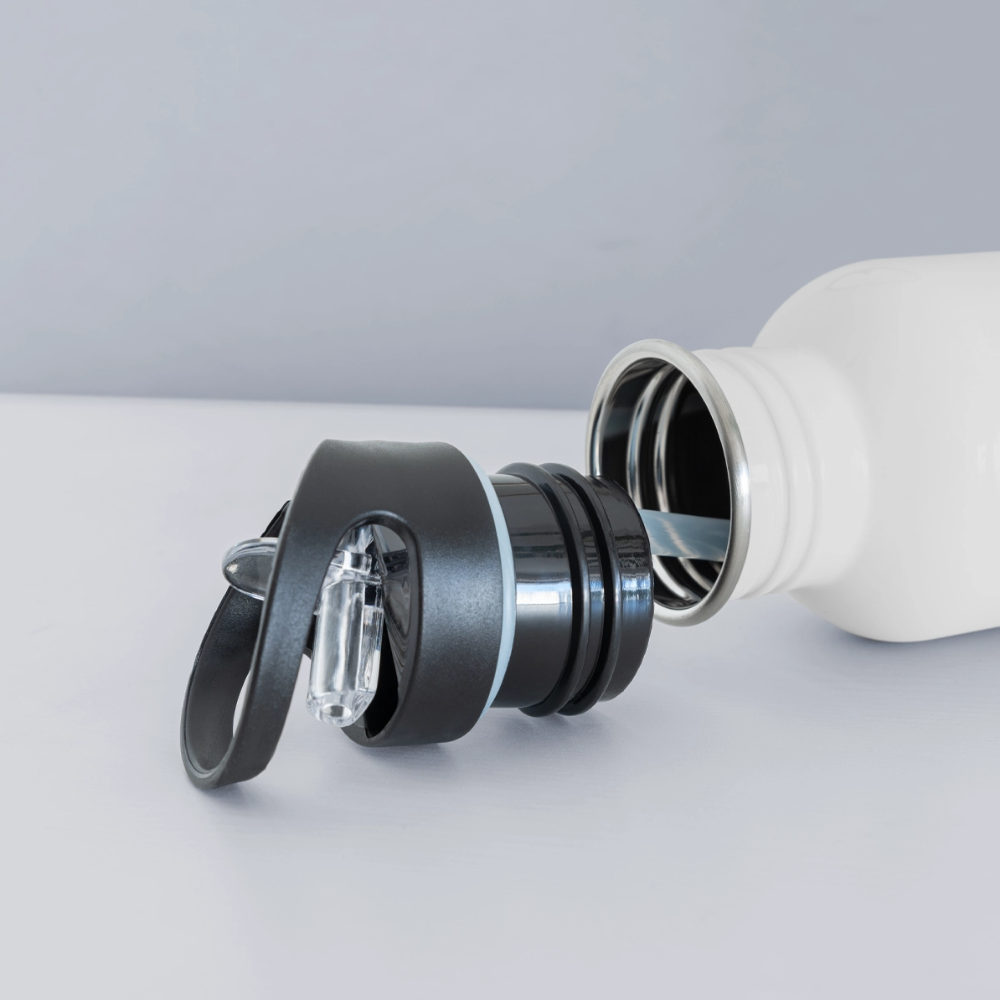 Water Bottle Personalised - white