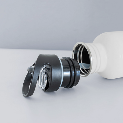 Water Bottle Personalised - white