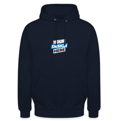 Unisex Hoodie Personalised Various Colours - navy