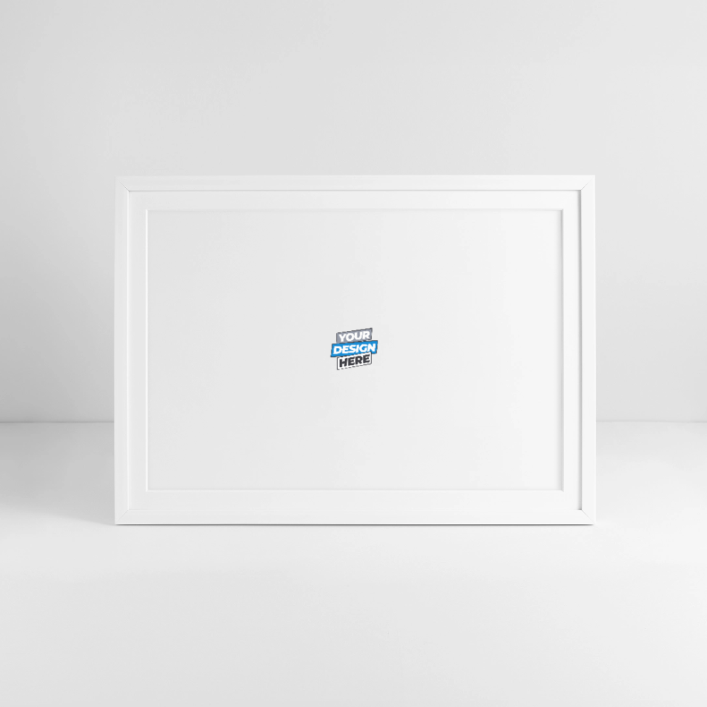 Framed poster (69 × 49 cm) Personalised - white