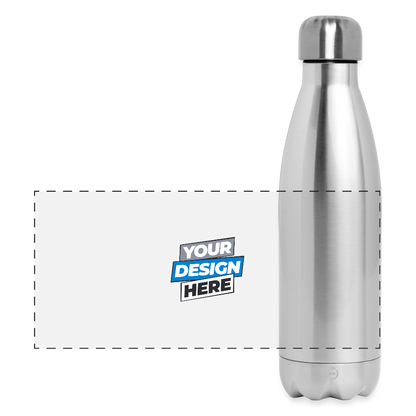 Insulated Water Bottle 500 ml Panoramic Personalised Various Colours - silver