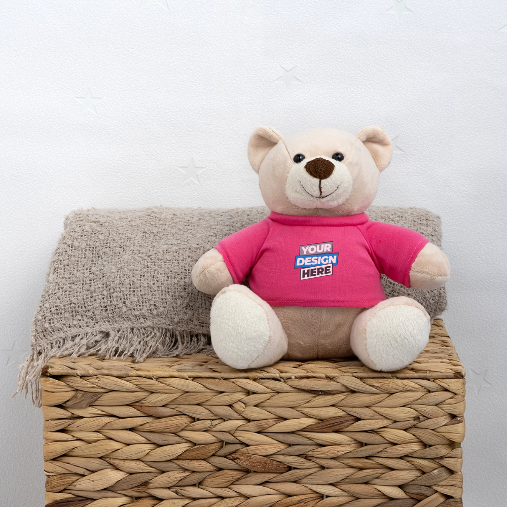 Teddy Bear Personalised Various Colours - pink