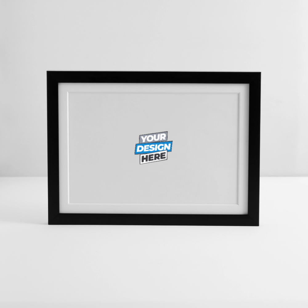 Framed poster (37 × 27 cm) Personalised - black