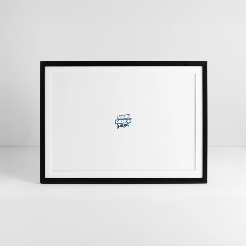 Framed poster (69 × 49 cm) Personalised - black