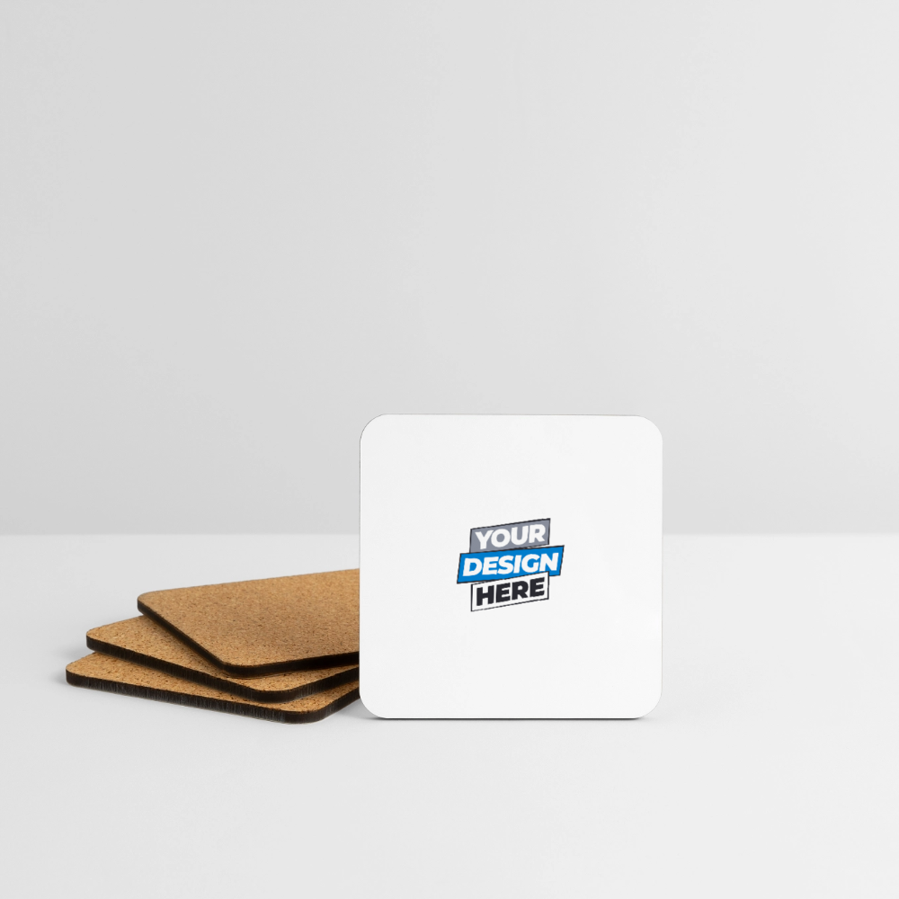 Coasters (set of 4) Personalised - white