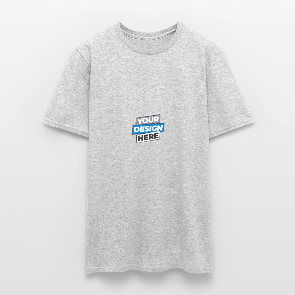 Men's T-Shirt Personalised Various Colours - heather grey