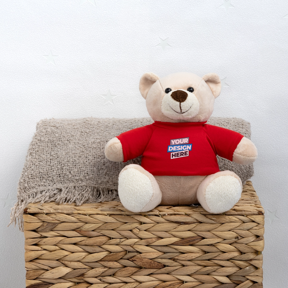 Teddy Bear Personalised Various Colours - red