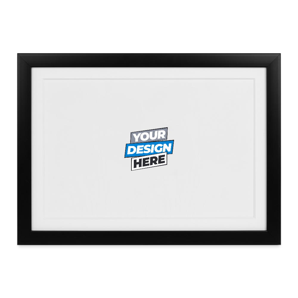 Framed poster (37 × 27 cm) Personalised - black