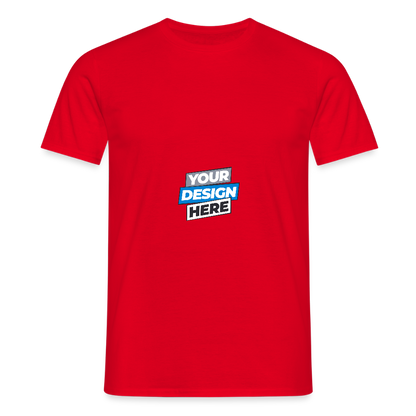 Men's T-Shirt Personalised Various Colours - red