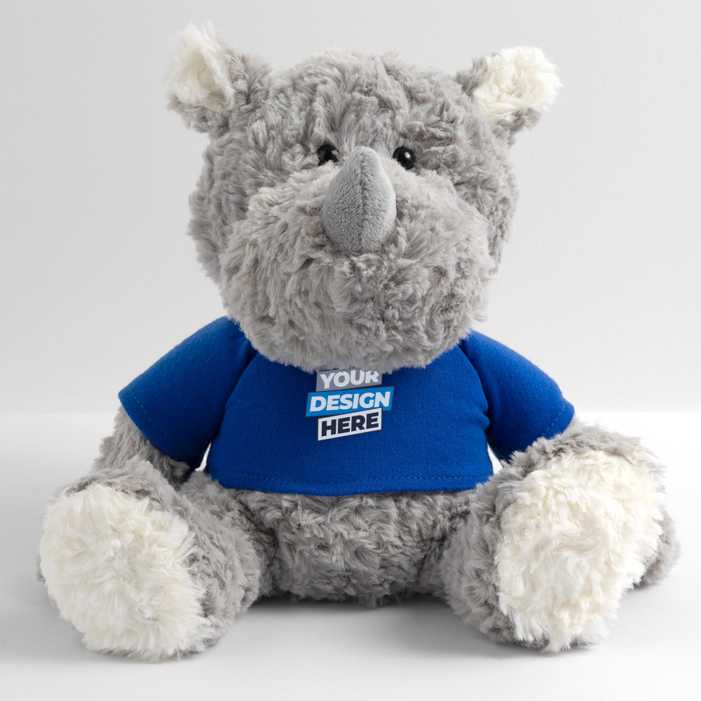Plush Rhino Personalised Various Colours - royal blue
