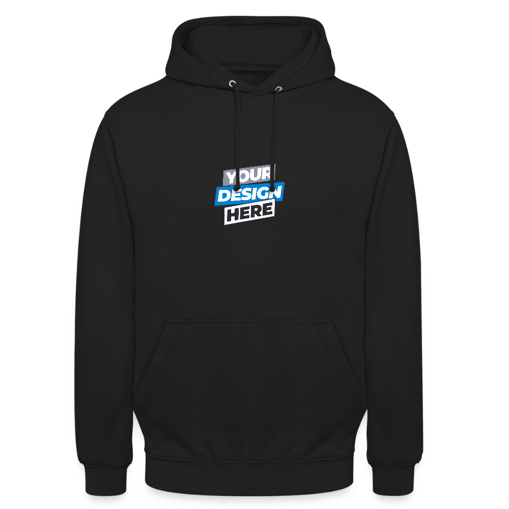 Unisex Hoodie Personalised Various Colours - black