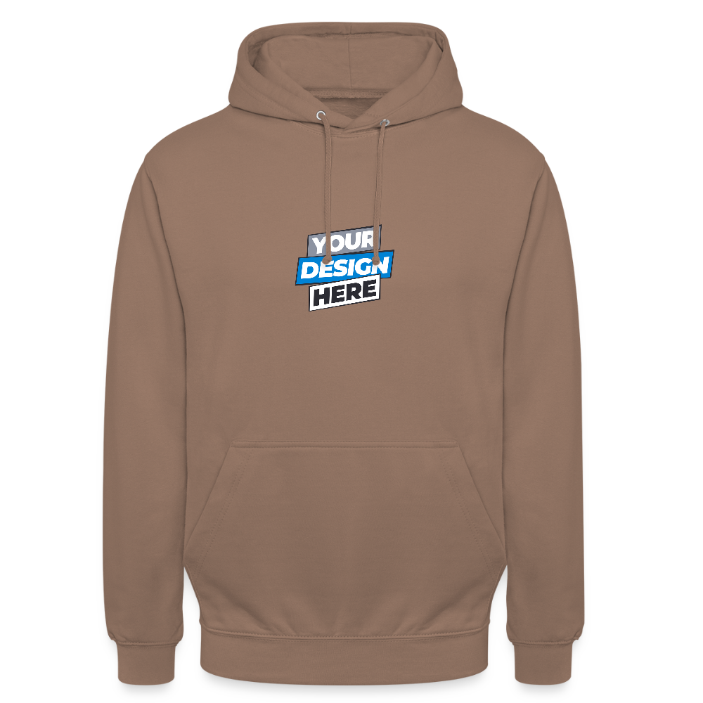 Unisex Hoodie Personalised Various Colours - mocha