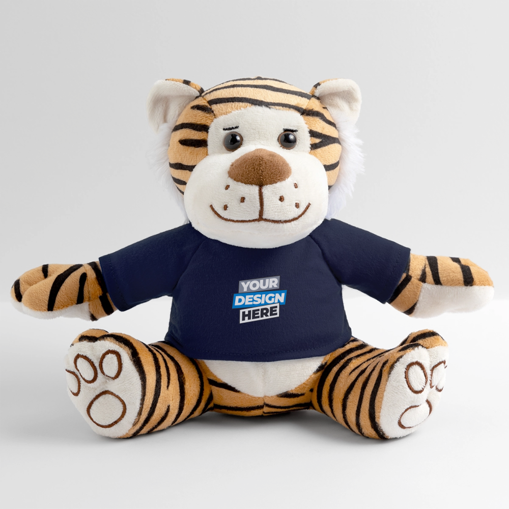 Plush Tiger Personalised Various Colours - french navy