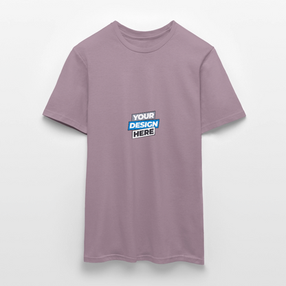 Men's T-Shirt Personalised Various Colours - purple-grey 
