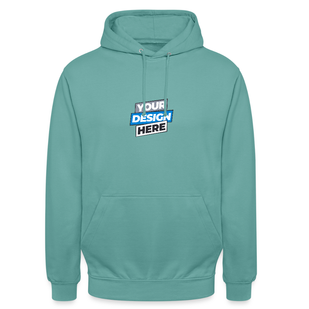 Unisex Hoodie Personalised Various Colours - pastel turquoise