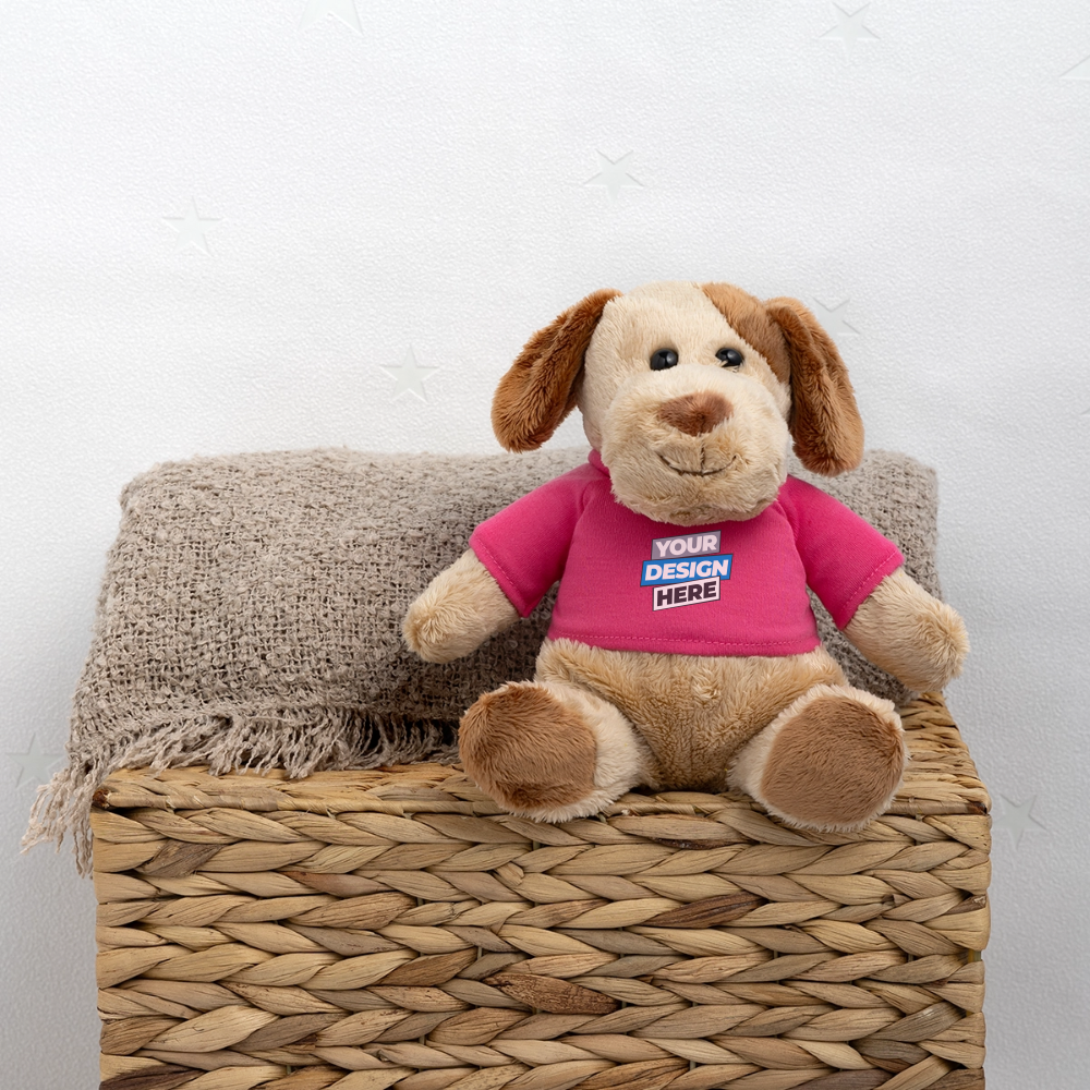 MiniFeet® Dog Helge Personalised Various Colours - pink