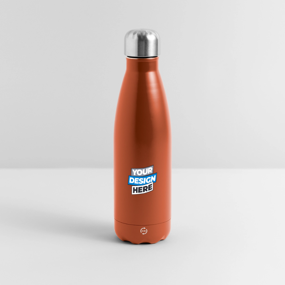 Insulated Water Bottle 500 ml Panoramic Personalised Various Colours - terra