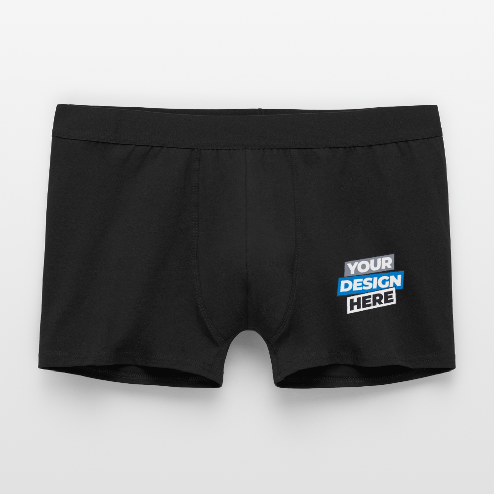 Men's Boxer Shorts Personalised Various Colours - black