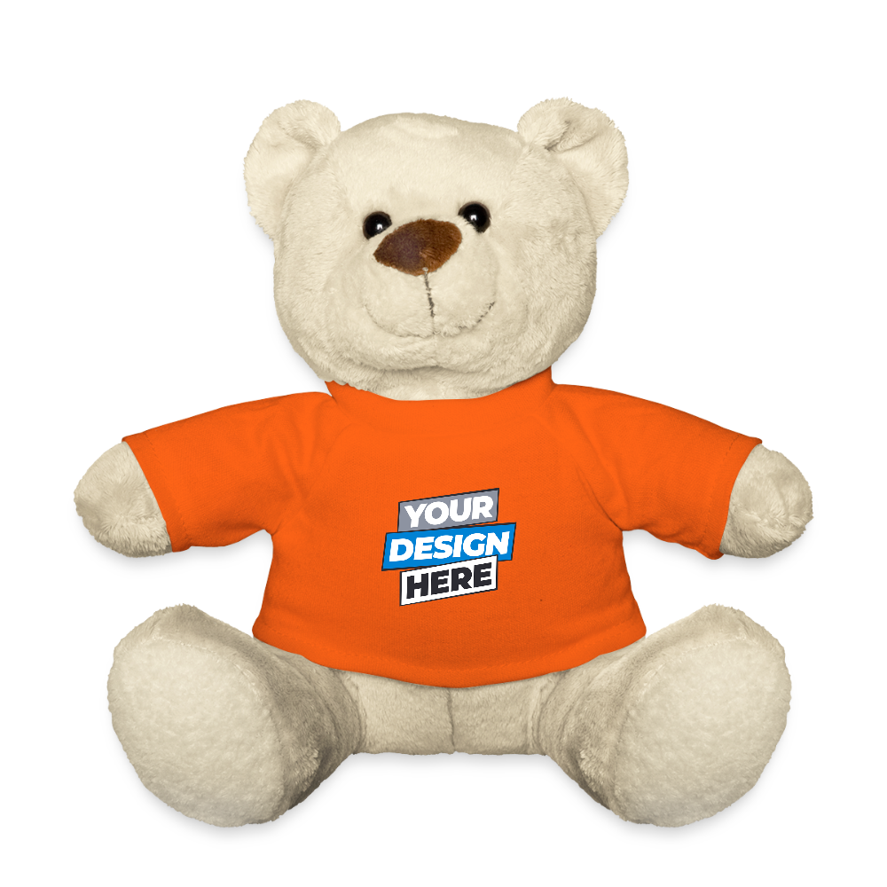 Teddy Bear Personalised Various Colours - golden orange