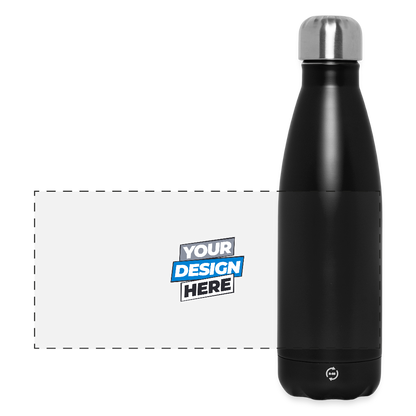 Insulated Water Bottle 500 ml Panoramic Personalised Various Colours - black