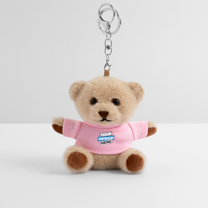 Plush Keyring Personalised Various Colours - pink
