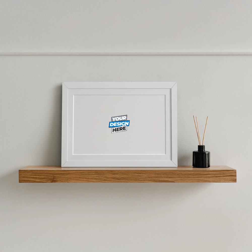 Framed poster (37 × 27 cm) Personalised - white