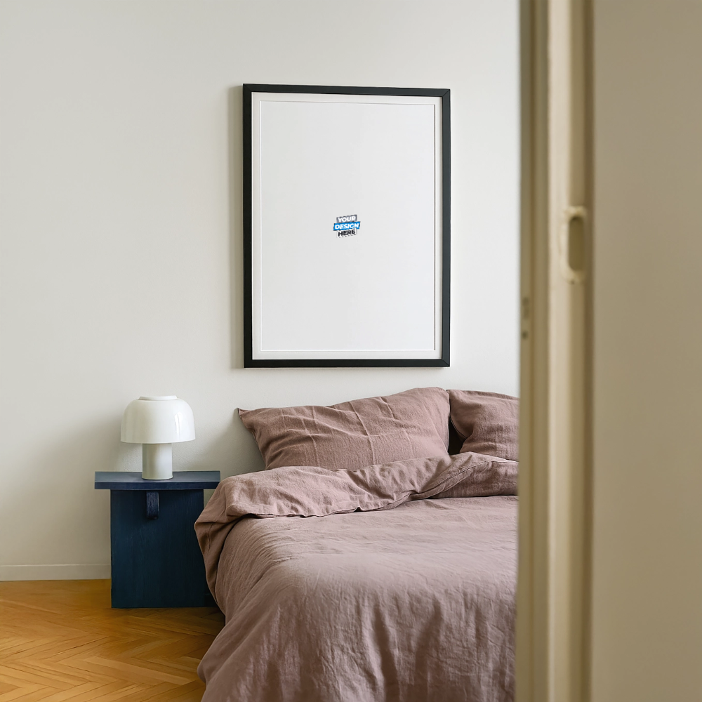 Framed poster (49 × 69 cm) Personalised - black