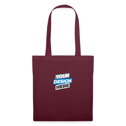Tote Bag Personalised Various Colours - burgundy