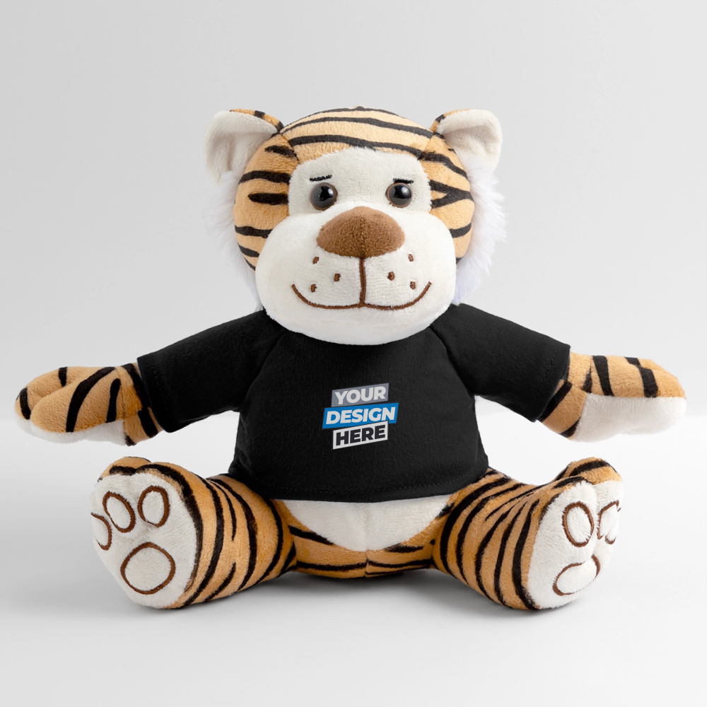 Plush Tiger Personalised Various Colours - black
