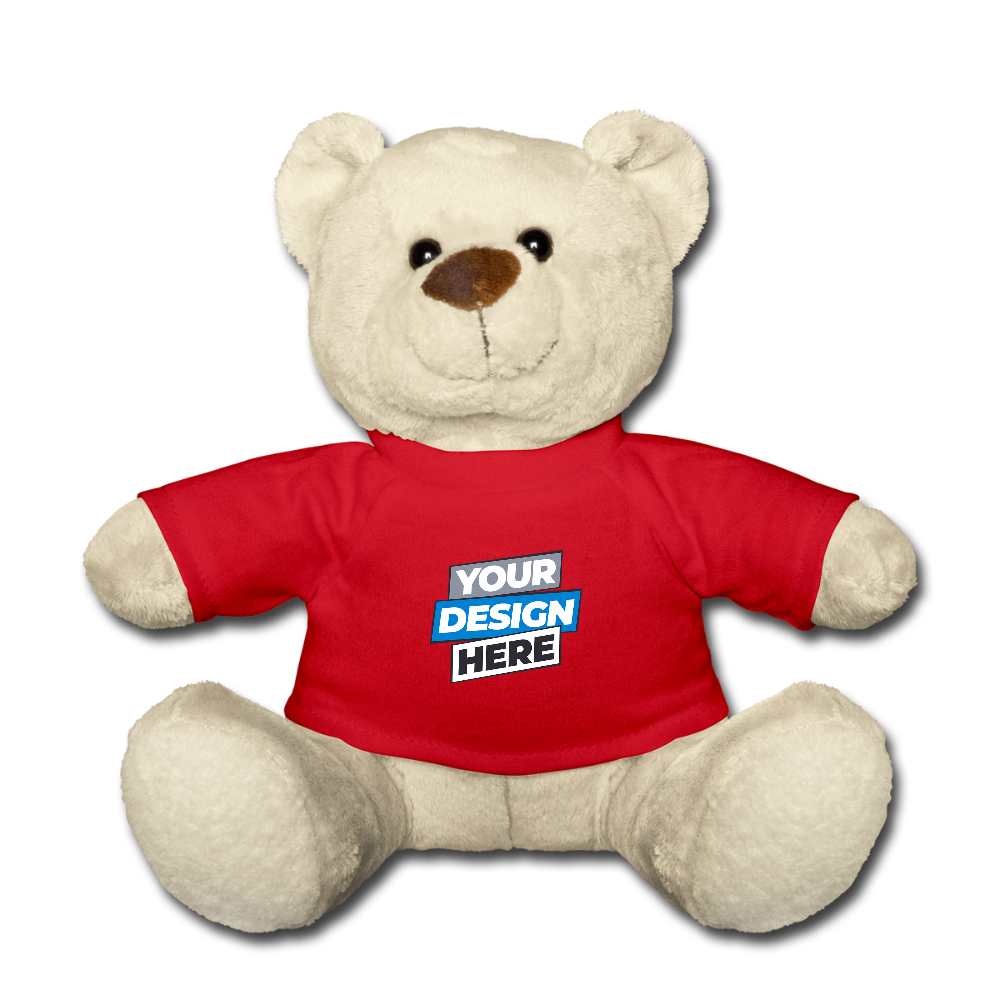Teddy Bear Personalised Various Colours - red