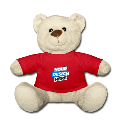Teddy Bear Personalised Various Colours - red