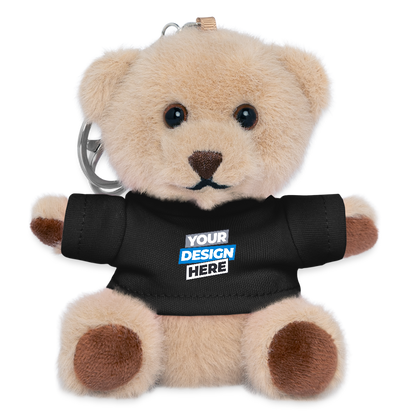 Plush Keyring Personalised Various Colours - black