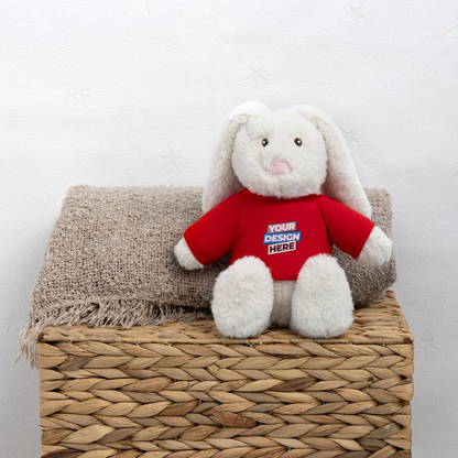 MiniFeet® RecycelHase® Bunny Cream Personalised Various Colours - red