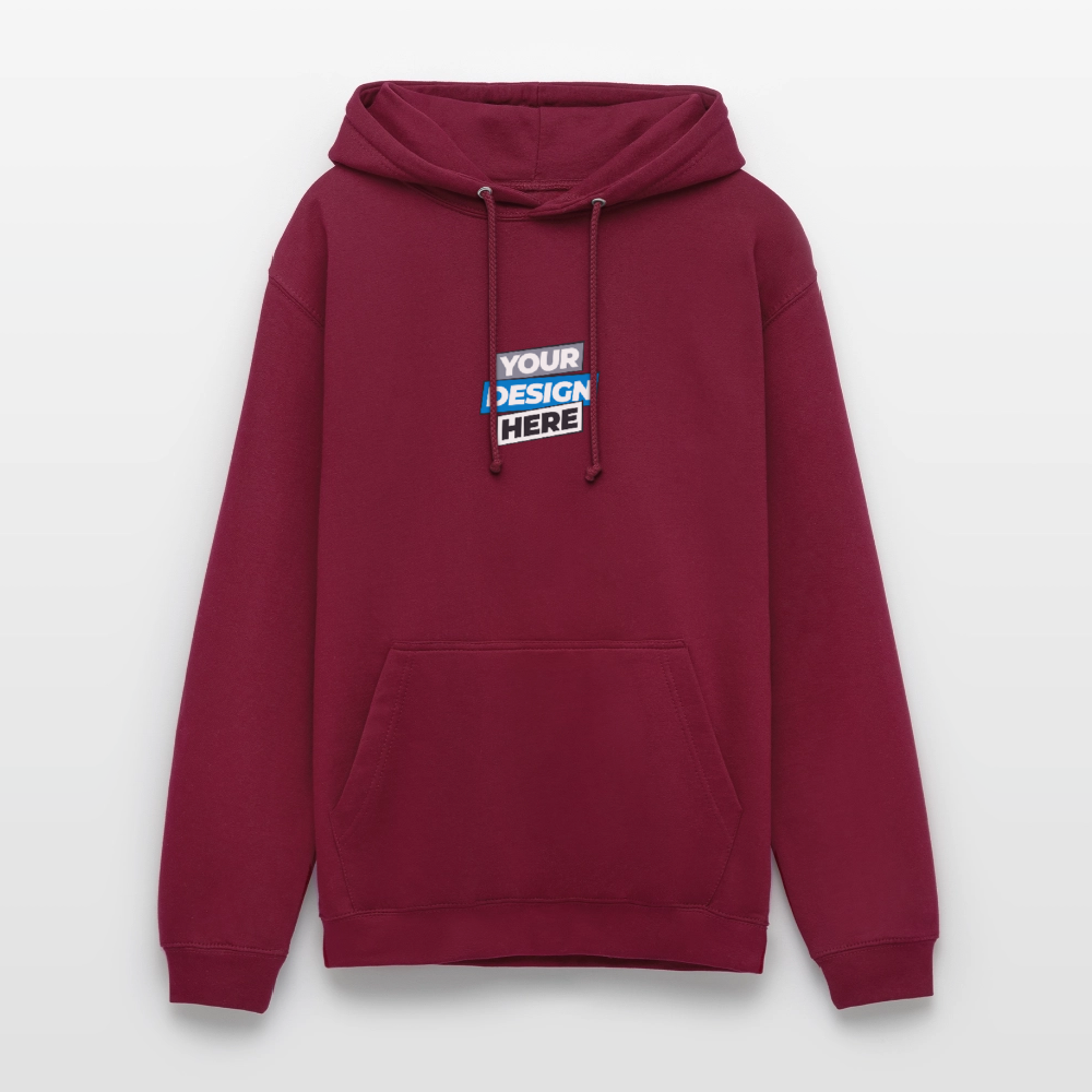 Unisex Hoodie Personalised Various Colours - bordeaux