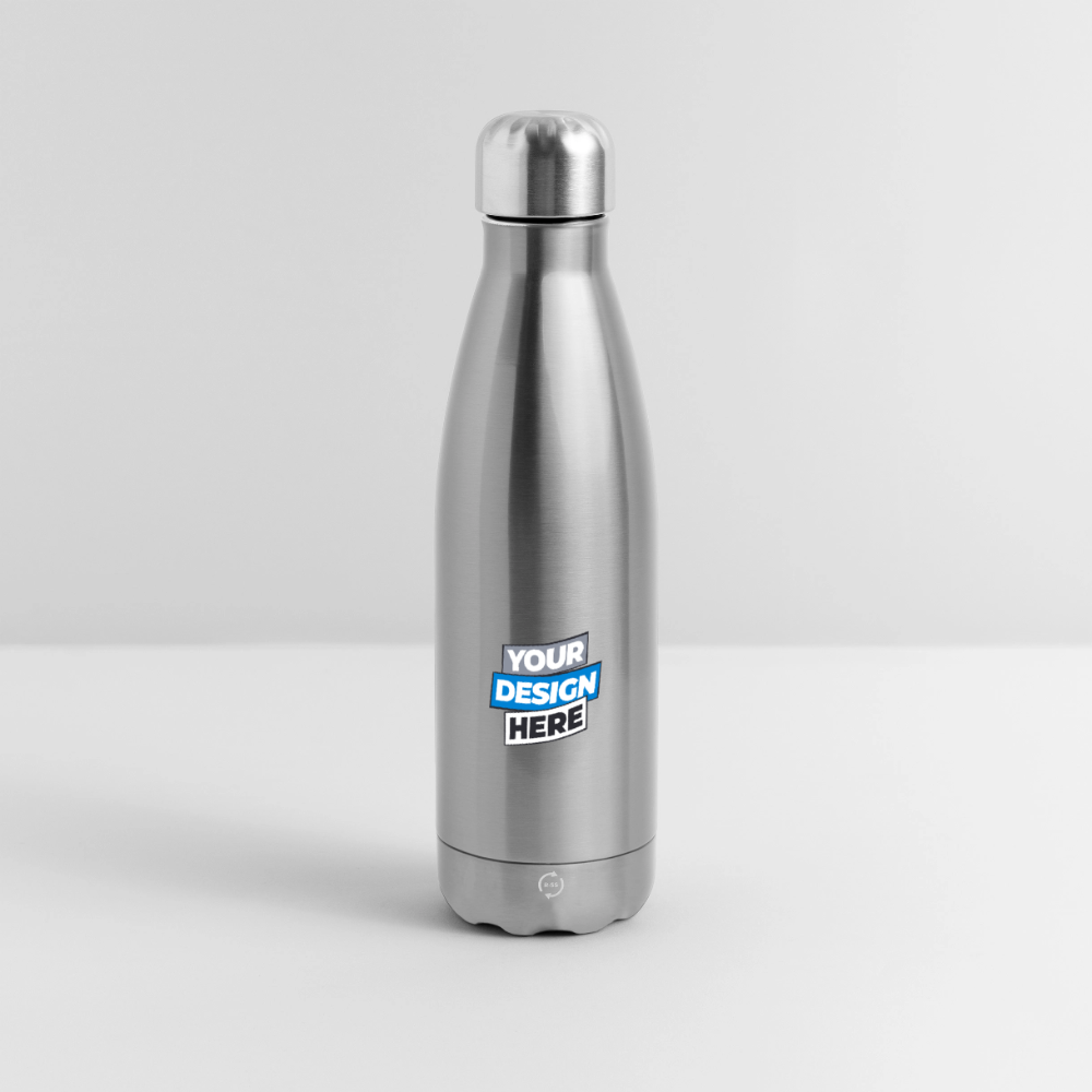 Insulated Water Bottle 500 ml Panoramic Personalised Various Colours - silver