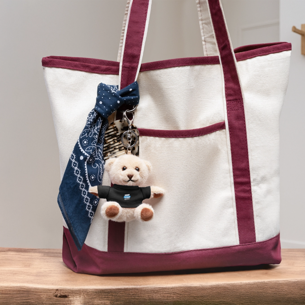 Plush Keyring Personalised Various Colours - black