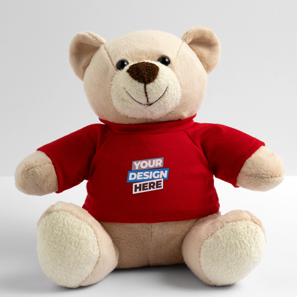 Teddy Bear Personalised Various Colours - red
