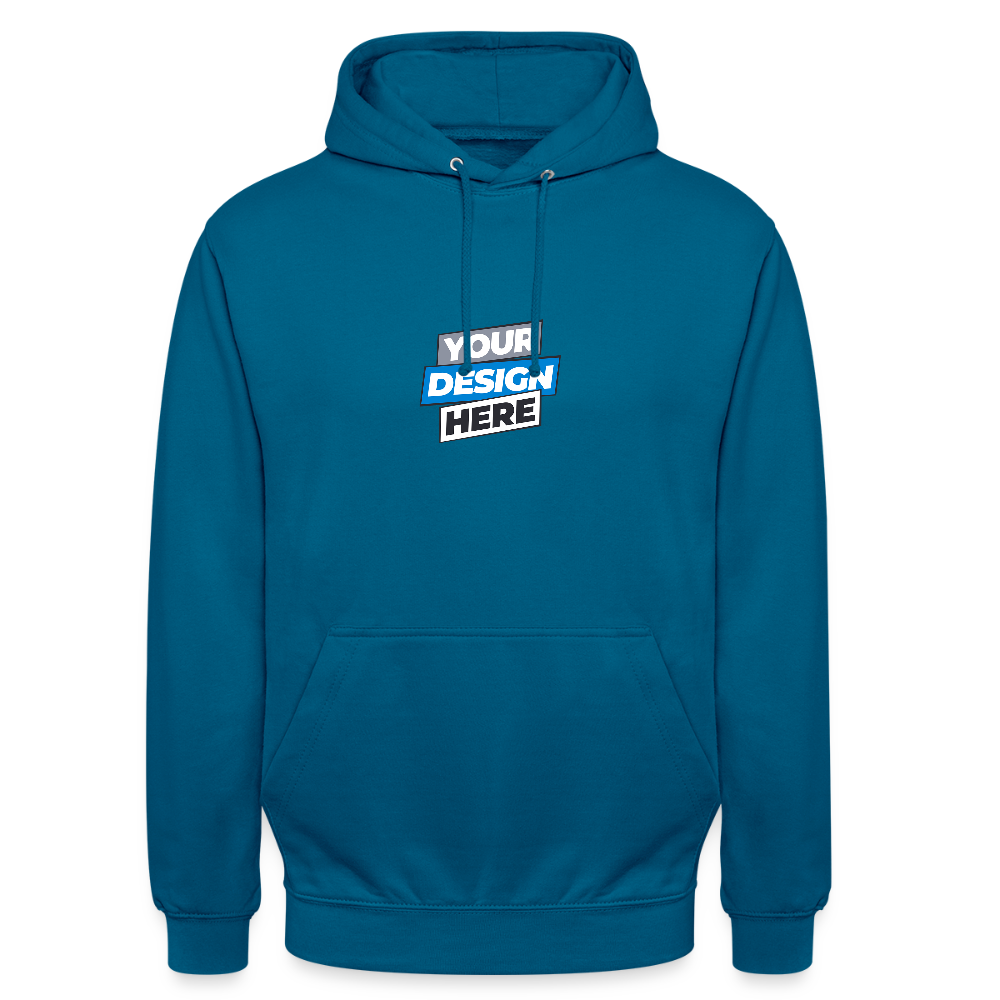 Unisex Hoodie Personalised Various Colours - deep sea blue 