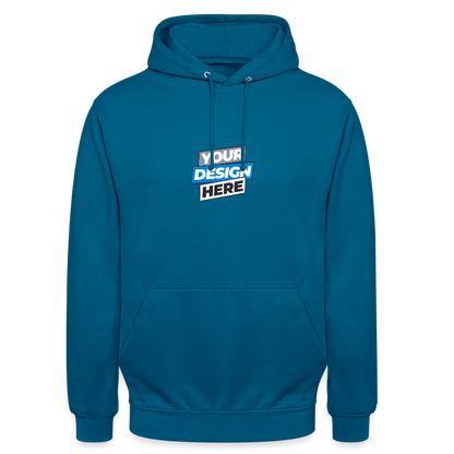 Unisex Hoodie Personalised Various Colours - deep sea blue 