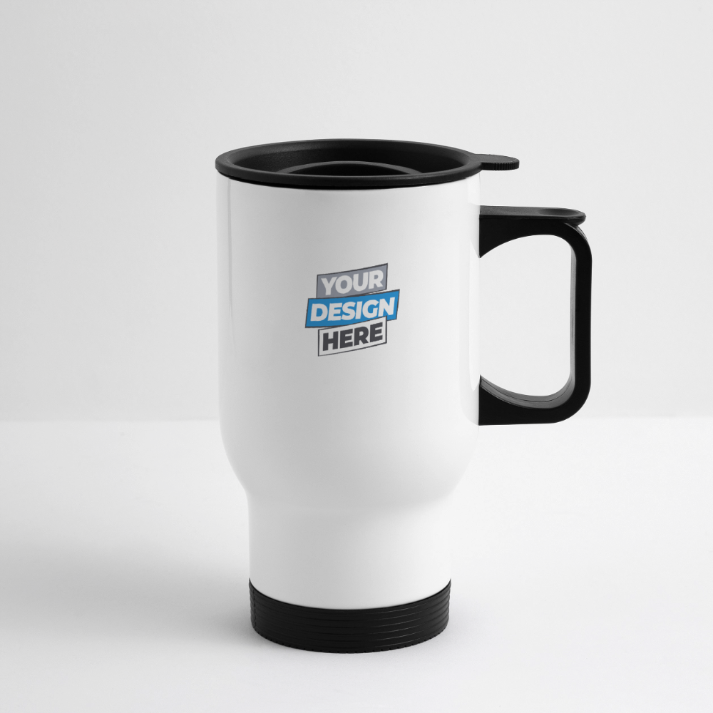Travel Mug Personalised - white