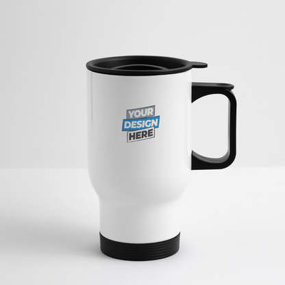 Travel Mug Personalised - white