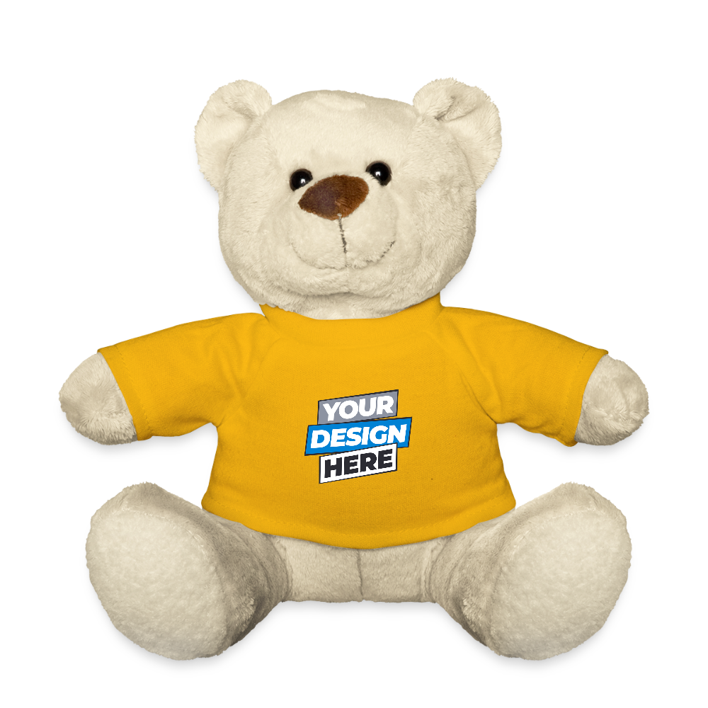 Teddy Bear Personalised Various Colours - sun yellow
