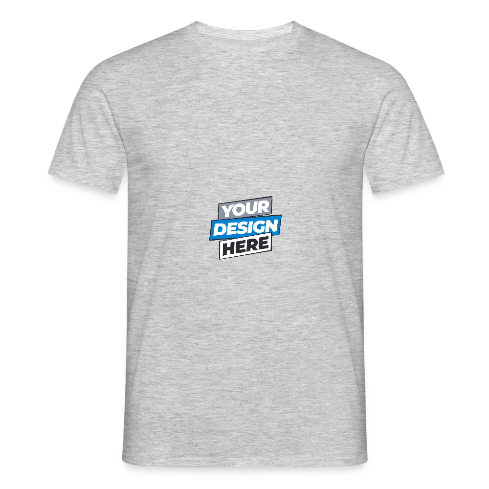 Men's T-Shirt Personalised Various Colours - heather grey